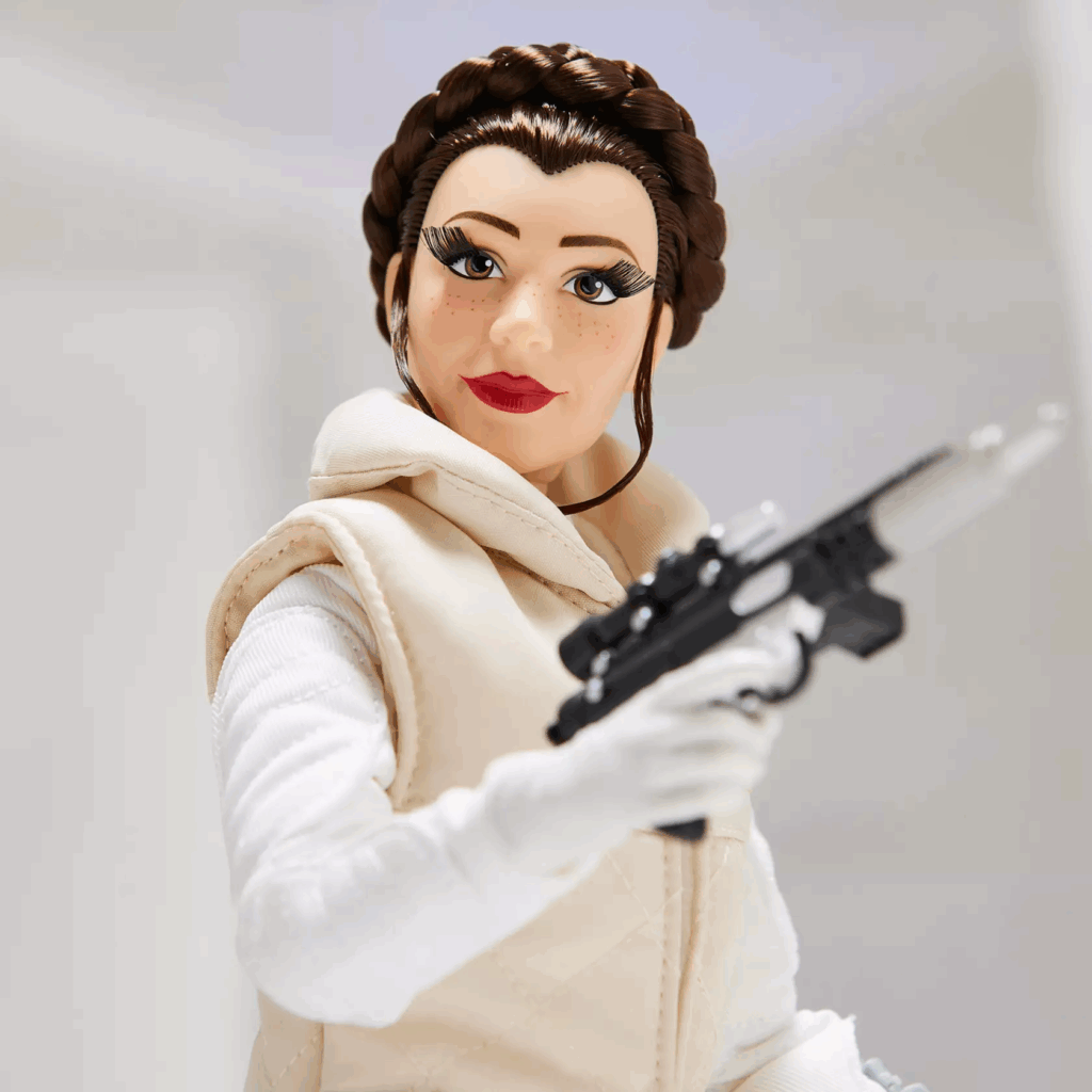 Princess Leia Limited Edition Doll – Star Wars: The Empire Strikes Back 45th Anniversary – 16'' (close-up of face)