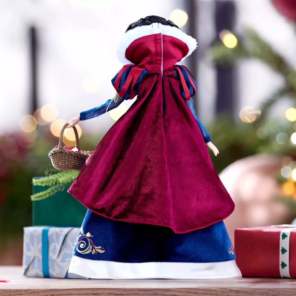 Snow White 2025 Holiday Special Edition Doll (back with stand)