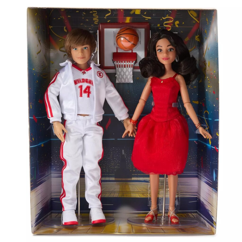 Troy Bolton and Gabriella Montez Limited Edition Collector Doll Set – High School Musical 20th Anniversary – 11 1/2'' (in box)