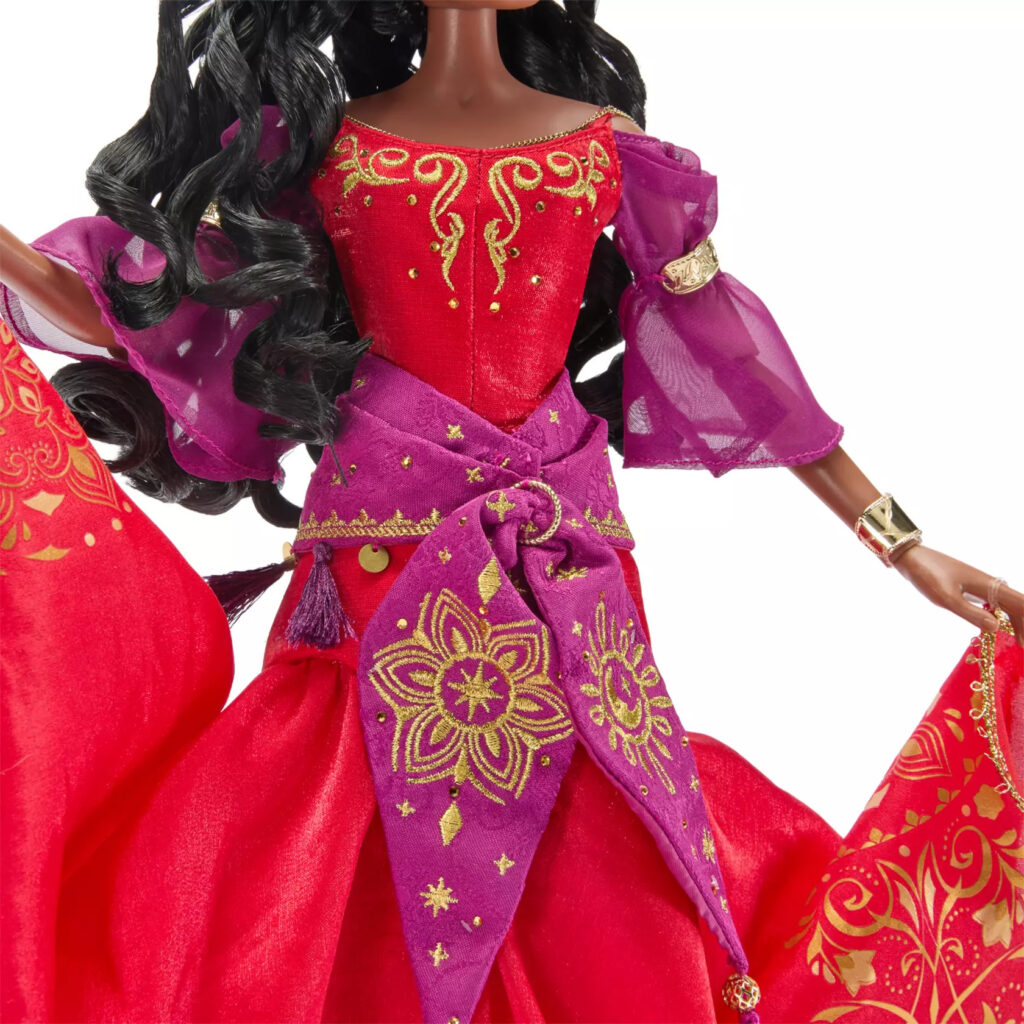 Esmeralda Limited Edition Doll – The Hunchback of Notre Dame 30th Anniversary – 16'' (close-up of dress)