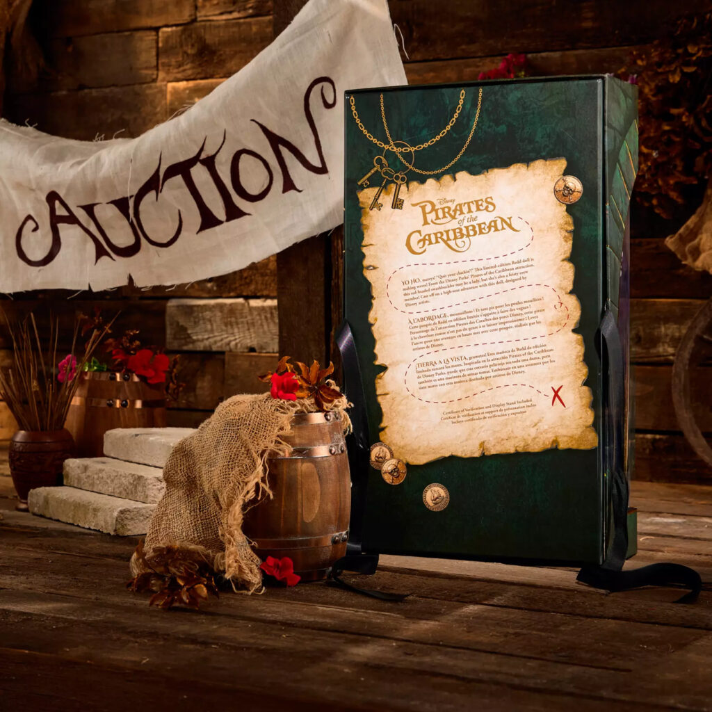 Redd Limited Edition Doll – Pirates of the Caribbean – 16'' (box back)