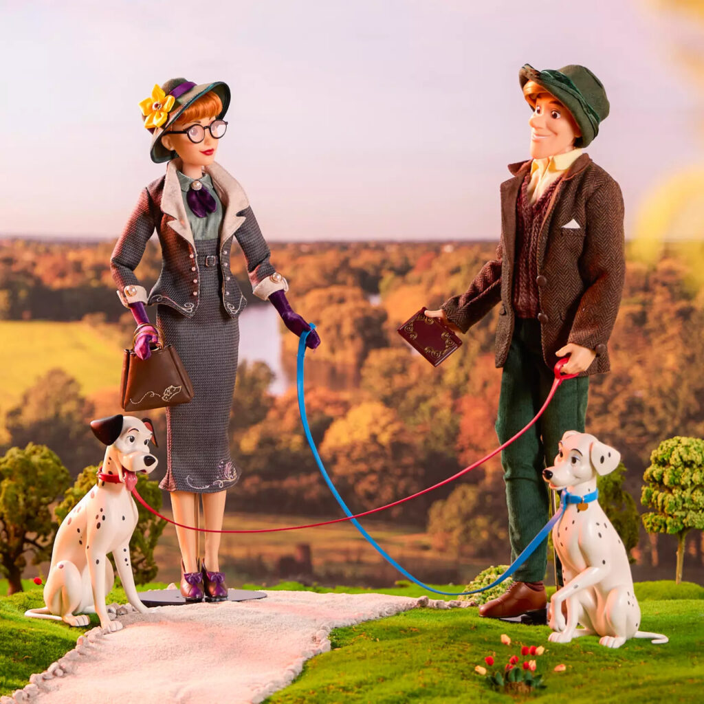 Roger and Anita Limited Edition Doll Set – 101 Dalmatians 65th Anniversary – 17''