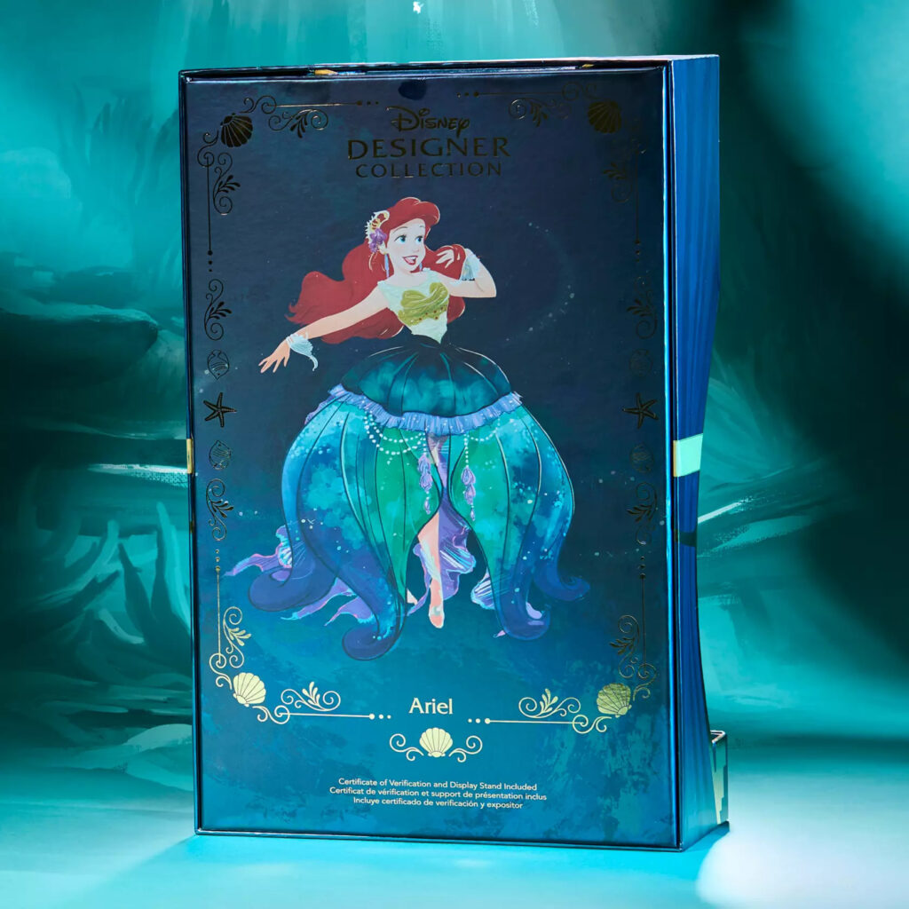 Ariel Limited Edition Doll – The Little Mermaid – Disney Designer Collection – 11 1/2'' (box back)
