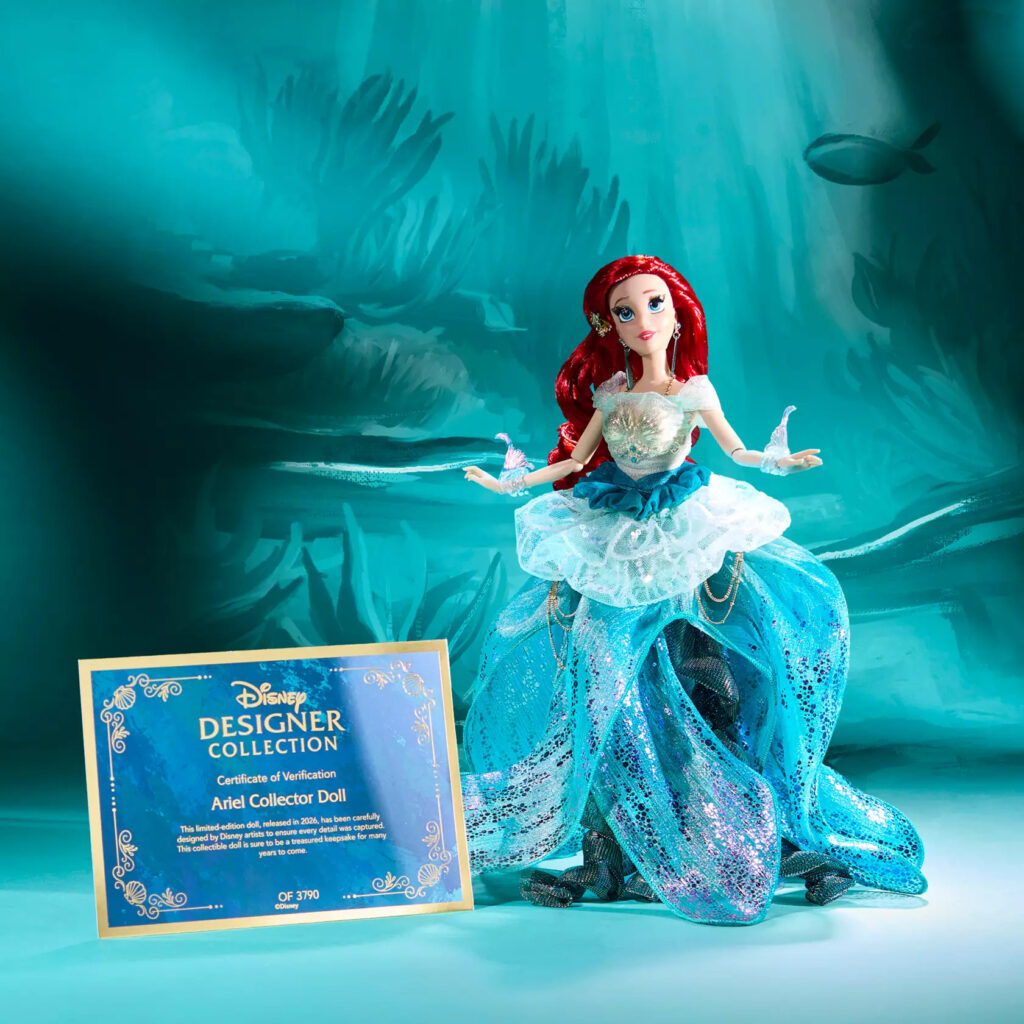 Ariel Limited Edition Doll – The Little Mermaid – Disney Designer Collection – 11 1/2'' (certificate)